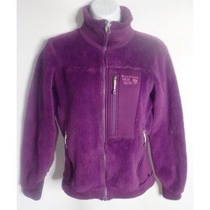 Mountain Hardwear Monkey Fleece Jacket Womens XS Purple Polartec Zip Deep Pile‎